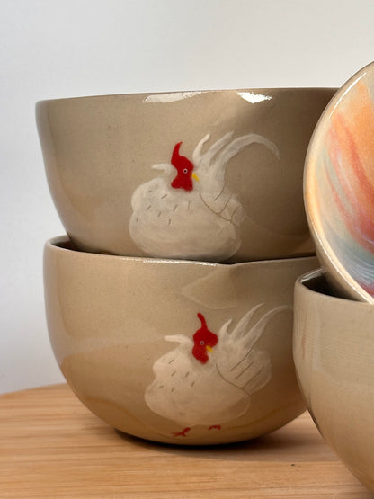 Herztasse mit Huhn