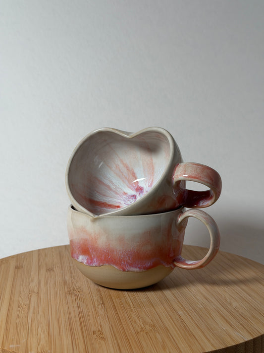 Herz-Cappuccinotasse "Magnolia"