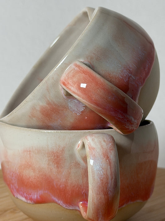 Herz-Cappuccinotasse "Magnolia"