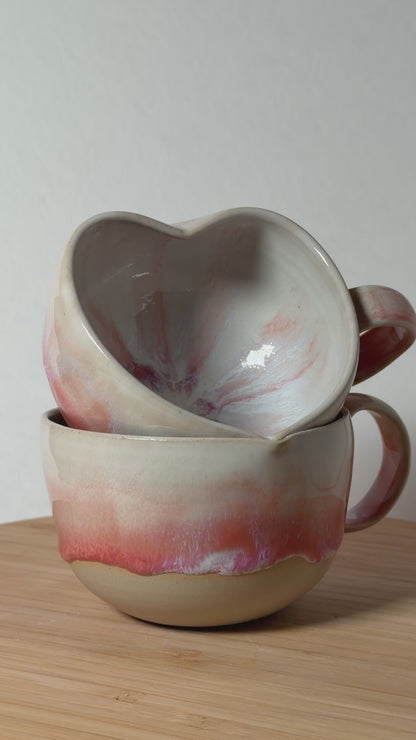 Herz-Cappuccinotasse "Magnolia"